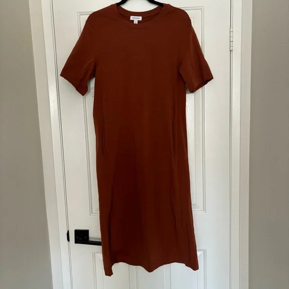 Nordstrom Stretch Midi Cotton Dress - Picture 2 of 6